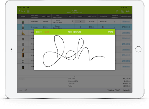Tablet - POD for route accounting & DSD