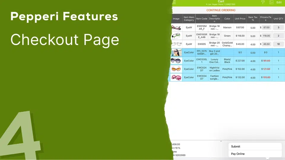 Features EN 04 Checkout Page