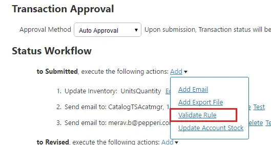 Validate Rule